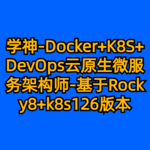 学神-Docker+K8S+DevOps云原生微服务架构师-基于Rocky8+k8s126版本-cc资源站