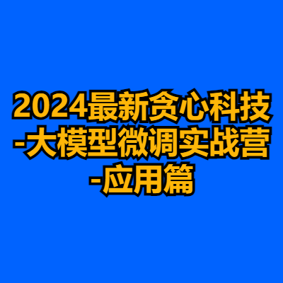 2024最新贪心科技-大模型微调实战营-应用篇