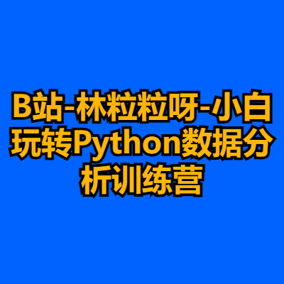 B站-林粒粒呀-小白玩转Python数据分析训练营