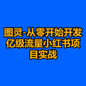 图灵-从零开始开发亿级流量小红书项目实战-cc资源站
