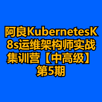 阿良KubernetesK8s运维架构师实战集训营【中高级】第5期