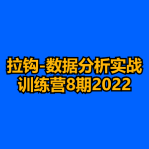拉钩-数据分析实战训练营8期2022-cc资源站