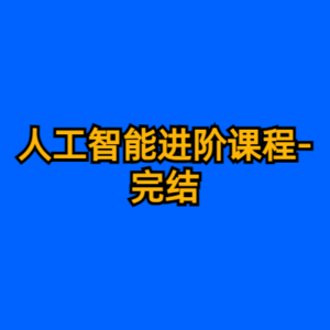 人工智能进阶课程-完结-cc资源站