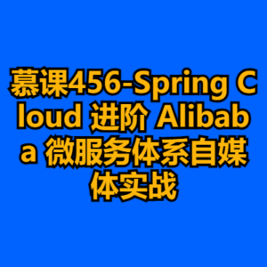 慕课456-Spring Cloud 进阶 Alibaba 微服务体系自媒体实战-cc资源站