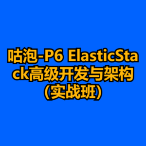 咕泡-P6 ElasticStack高级开发与架构(实战班)-cc资源站