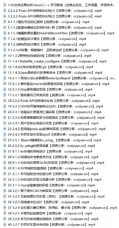 图片[1]-零声教育-新版Linux C C++高级全栈开发（后端-游戏-嵌入式-高性能网络-存储-基础架构）