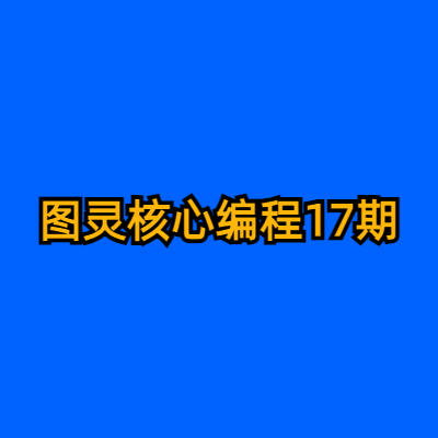 图灵核心编程17期