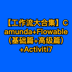 【工作流大合集】Camunda+Flowable（基础篇+高级篇）+Activiti7-cc资源站