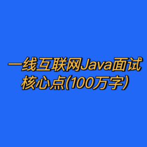 一线互联网Java面试核心点(100万字)-cc资源站