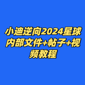 小迪逆向2024星球内部文件+帖子+视频教程-cc资源站