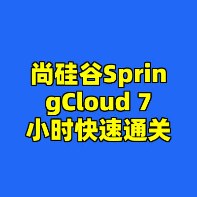 尚硅谷SpringCloud 7小时快速通关