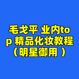 毛戈平 业内top 精品化妆教程(明星御用 )-cc资源站