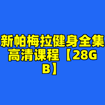新帕梅拉健身全集高清课程【28GB】