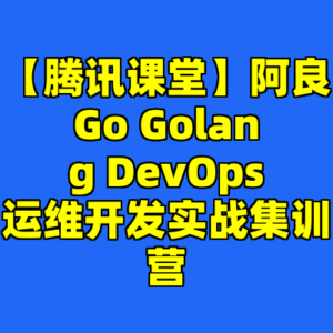 【腾讯课堂】阿良Go Golang DevOps运维开发实战集训营-cc资源站