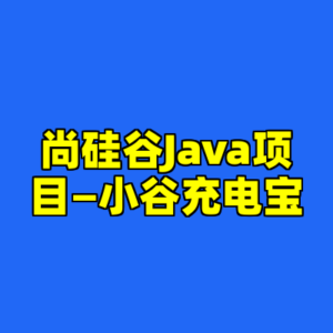 尚硅谷Java项目—小谷充电宝-cc资源站