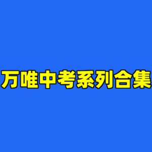 万唯中考系列合集-cc资源站