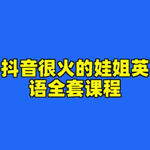 抖音很火的娃姐英语全套课程-cc资源站