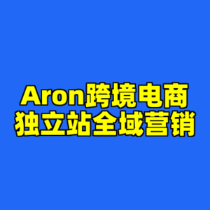 Aron跨境电商独立站全域营销-cc资源站