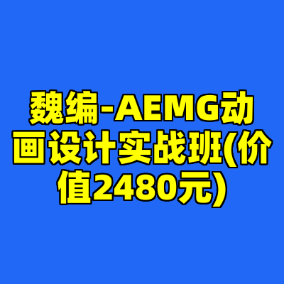 魏编-AEMG动画设计实战班(价值2480元)