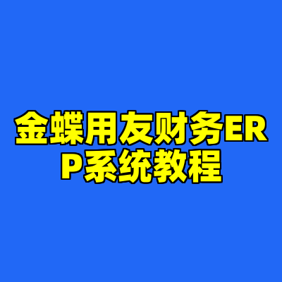 金蝶用友财务ERP系统教程