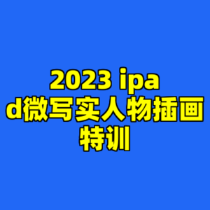 2023 ipad微写实人物插画特训-cc资源站