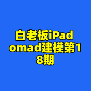 白老板iPad omad建模第18期-cc资源站