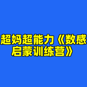 超妈超能力《数感启蒙训练营》-cc资源站