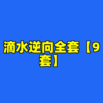滴水逆向全套【9套】