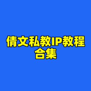 倩文私教IP教程合集-cc资源站