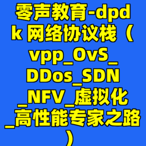 零声教育-dpdk 网络协议栈(vpp_OvS_DDos_SDN_NFV_虚拟化_高性能专家之路)-cc资源站