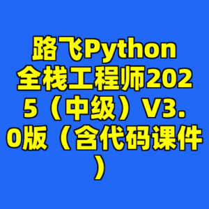 路飞Python全栈工程师2025（中级）V3.0版（含代码课件）-cc资源站