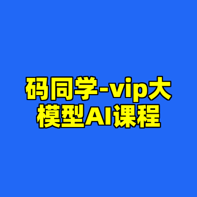 码同学-vip大模型AI课程