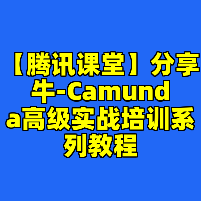 【腾讯课堂】分享牛-Camunda高级实战培训系列教程