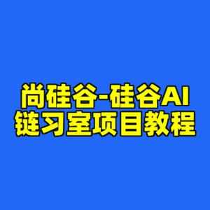 尚硅谷-硅谷AI链习室项目教程-cc资源站