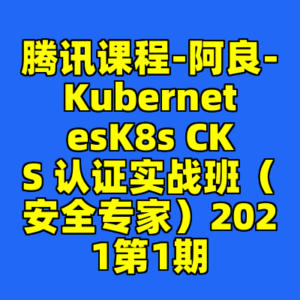 腾讯课程-阿良-KubernetesK8s CKS 认证实战班（安全专家）2021第1期-cc资源站