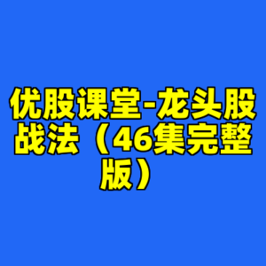 优股课堂-龙头股战法（46集完整版）-cc资源站