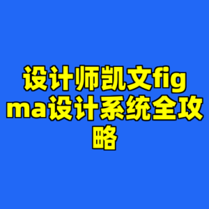 设计师凯文figma设计系统全攻略-cc资源站