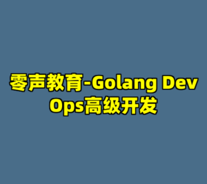 零声教育-Golang DevOps高级开发-cc资源站