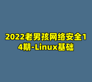 2022老男孩网络安全14期-Linux基础-cc资源站