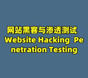 网站黑客与渗透测试  Website Hacking  Penetration Testing-cc资源站
