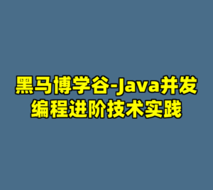 黑马博学谷-Java并发编程进阶技术实践-cc资源站