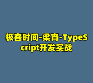 极客时间-梁宵-TypeScript开发实战-cc资源站