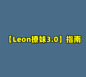 【Leon撩妹3.0】指南-cc资源站
