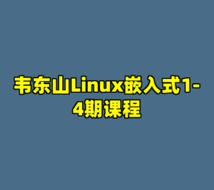 韦东山Linux嵌入式1-4期课程-cc资源站