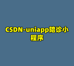 CSDN-uniapp陪诊小程序-cc资源站