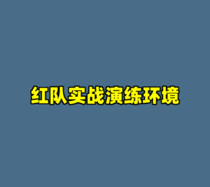 红队实战演练环境-cc资源站