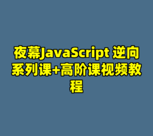 夜幕JavaScript 逆向系列课+高阶课视频教程-cc资源站