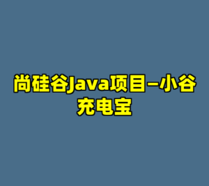 尚硅谷Java项目—小谷充电宝-cc资源站