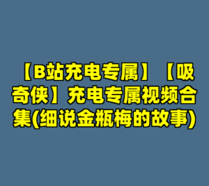 【B站充电专属】【吸奇侠】充电专属视频合集(细说金瓶梅的故事)-cc资源站