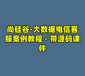 尚硅谷-大数据电信客服案例教程 - 带源码课件-cc资源站